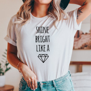 T-shirt Briller comme un Raglan Diamond Tee