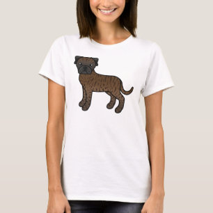 T-shirt Brindle Bullmastiff mignon chien de dessin