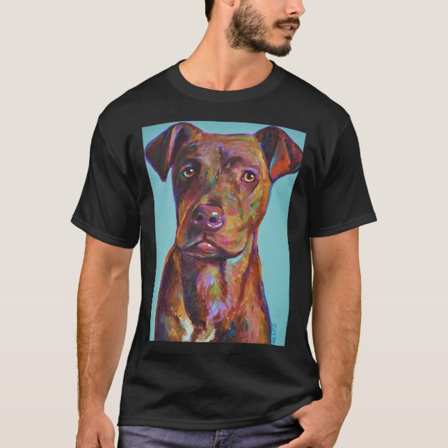 T-shirt Brindle Pitbull Pup (Devant)