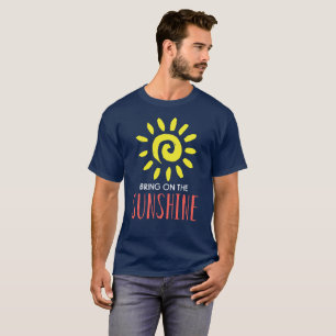 T-shirt Bring On The Sunshine Homme's Navy Blue