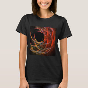 T-shirt Briser le Cercle Vortex de Feu Art Abstrait