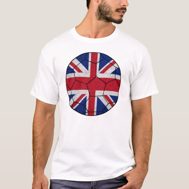 T-shirt BRITANNIQUE de ballon de football (Devant)