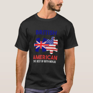 T-shirt British American England USA Pride Royaume-Uni