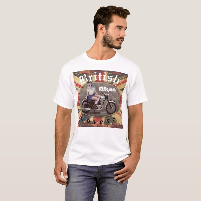 T-shirt british bikes lovers (Devant entier)