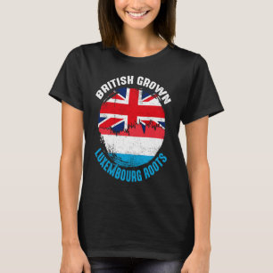 T-shirt British Grotte Luxembourg Roots drapeaux Vintages