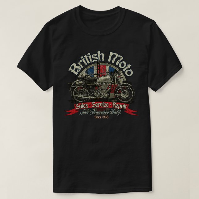 T-shirt British Moto San Francisco 1968 (Design devant)