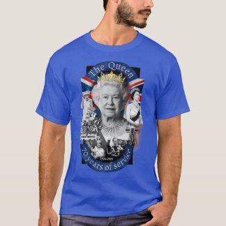 T-shirt British Queens Platinum Jubilee