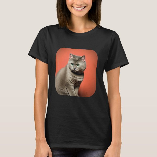 T-shirt British Shorthair Cat 3 (Devant)