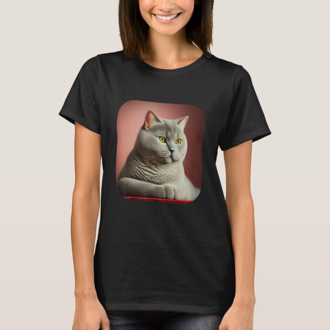 T-shirt British Shorthair Cat 5 (Devant)