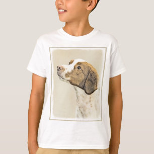 T-shirt Brittany Peinture - Cute Original Chien Art