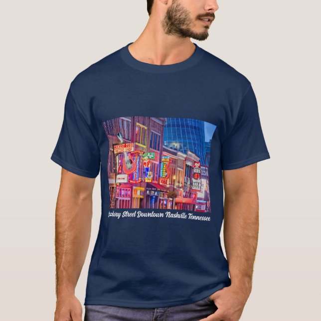 T-shirt Broadway Downtown Nashville Tennessee (Devant)