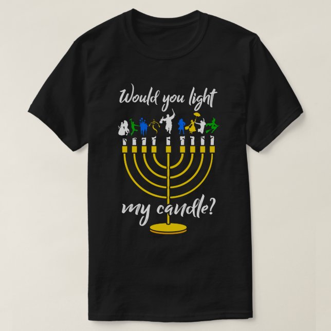 T-shirt Broadway Menorah (Design devant)