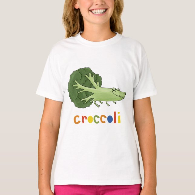 T-shirt broccoli crocodile (Devant)