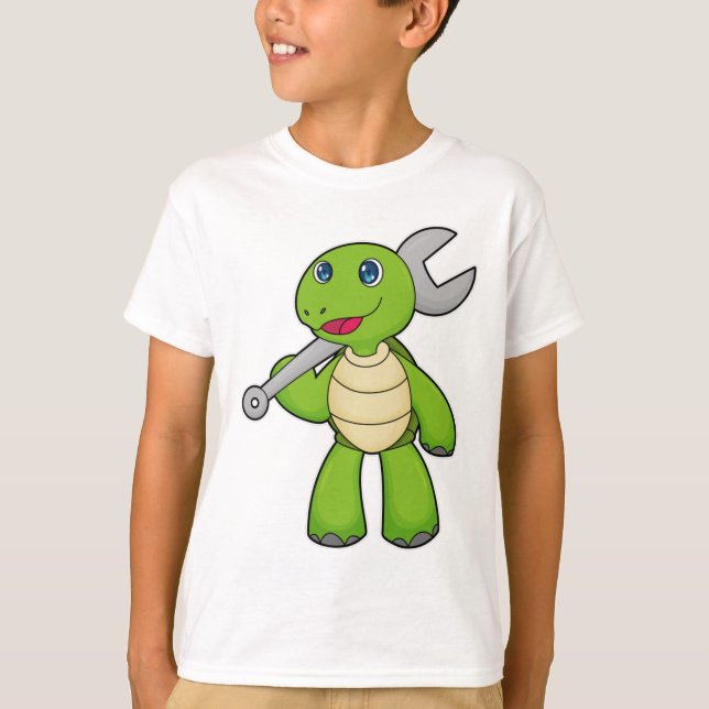 T-shirt Broche mécanique de tortue (Devant)