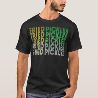 T-shirt Brochettes Retro Frit Pickles Lover Confort Alimen