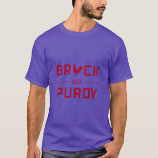T-shirt BROCK PURDY 13 rouge Surdimensionné