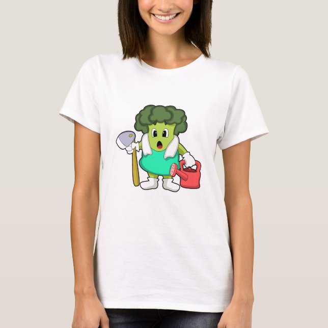 T-shirt Brocoli comme fermier avec arrosage (Devant)