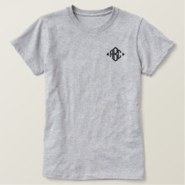 T-shirt Brodé Broderie Initiales personnalisées Monogrammes