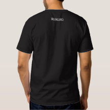 Chemise brodée simple noir et blanc HO. HO. HO