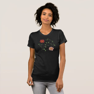 T-shirt Broderie Fleur Éternelle