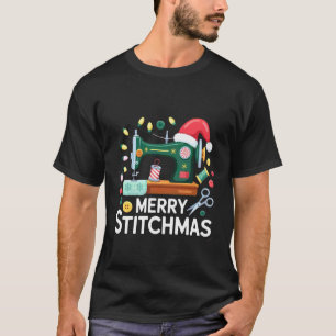 T-shirt Broderie Noël Xmas Patchwork Joyeux Stitchmas