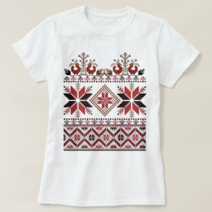 T-shirt Broderie traditionnelle slave/scandinave