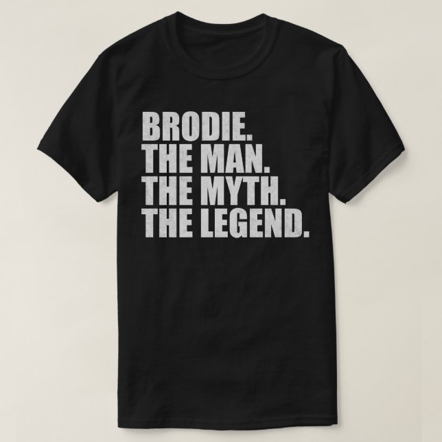 T-shirt Brodie Brodie Nom Brodie prénom (Design devant)