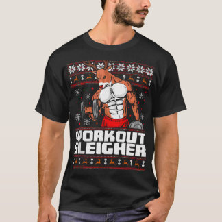 T-shirt Brodolf Gym Workout Funny Ugly Christmas Rudolph