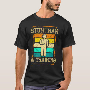 T-shirt Broken Arm Cast Joke Retro Stuntman en formation