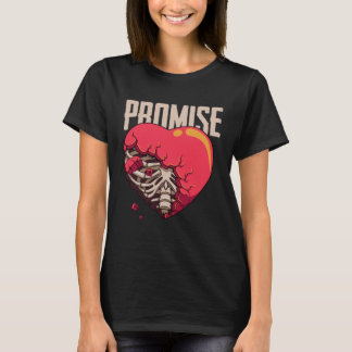 T-shirt Broken Promise Broken Heart Rib Cage Sad Emo Break