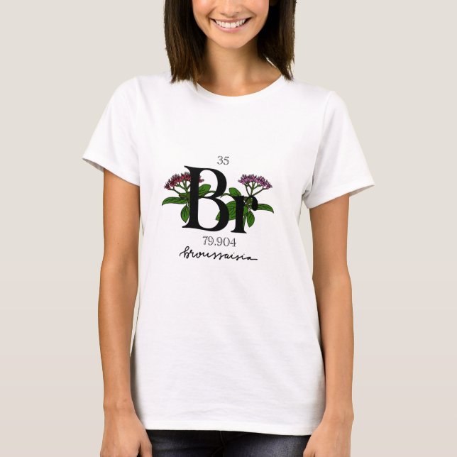 T-shirt Bromine florale, élément (Devant)