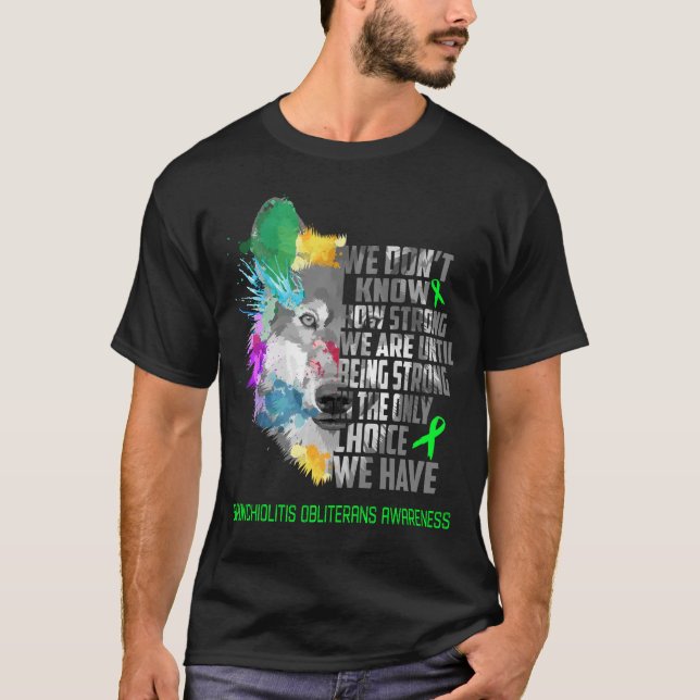 T-shirt Bronchiolitis Obliterans Sensibilisation Soutien a (Devant)
