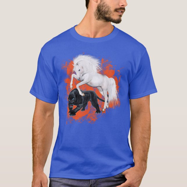 T-shirt Broncos quittant d'un pas lourd les panthères (Devant)