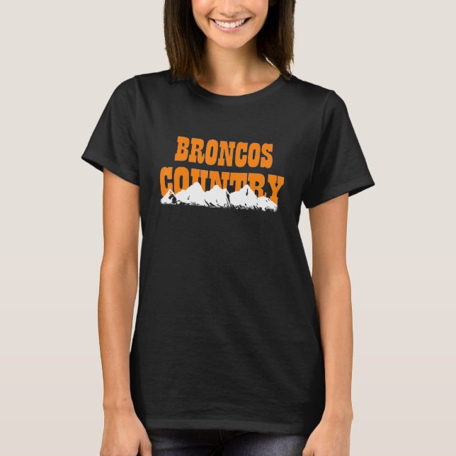 T-shirt Broncos Rocky Mountain Denver Colorado (Devant)