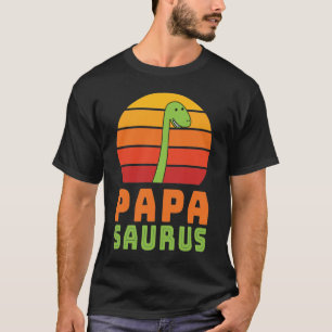 T-shirt Brontosaurus Papasaurus Dinosaur Fête des pères