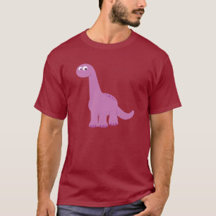 T-shirt Brontosaurus pourpre Dinosaur