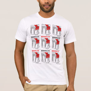 T-shirt Brooklyn Bridge Bow NYC New York City Bklyn Tee