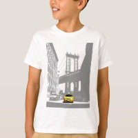 Brooklyn Bridge Taxi jaune New York City Nyc Boys