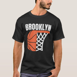 T-shirt Brooklyn New york ville basketball net graphique