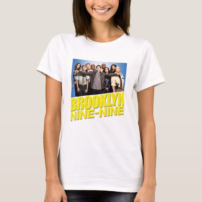 T-shirt Brooklyn Nine 99 Cast et Logo145 (Devant)