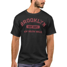 Brooklyn NSW 1884 Conception Vintage Rouge Noir