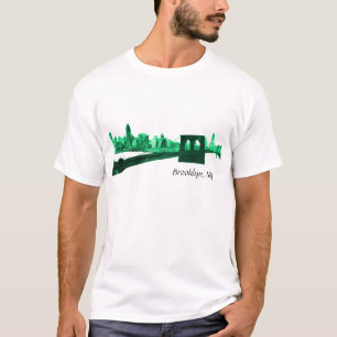 T-shirt Brooklyn, NY dans des tonalités vertes