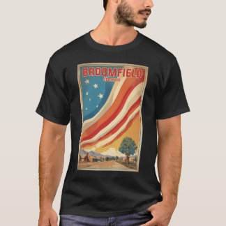 T-shirt Broomfield Colorado Usa Vintage voyage Tourisme