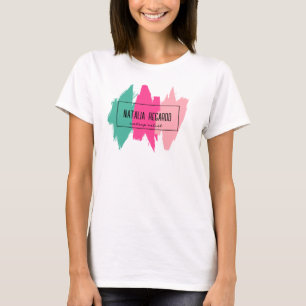 T-shirt Brosse colorée moderne