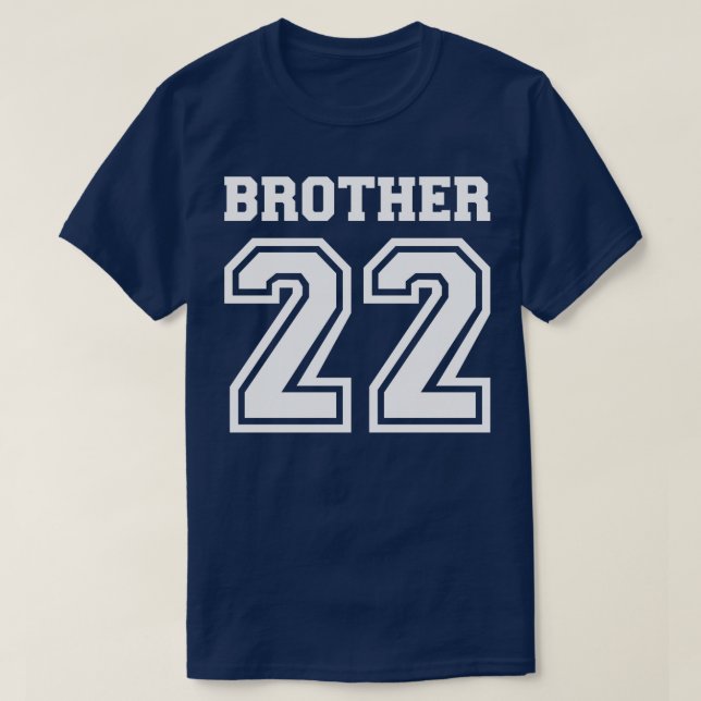 T-shirt Brother 2022 pour nouveau frère (Design devant)