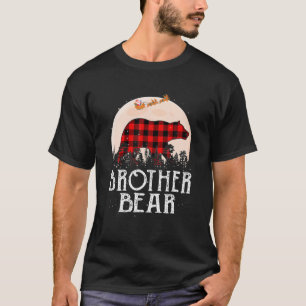 T-shirt Brother Bear Pajama Red Plaid Buffalo