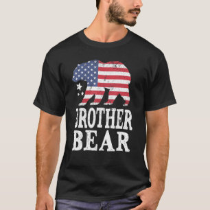T-shirt Brother Bear Patriotique Drapeau Correspondant Fam