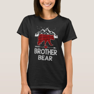T-shirt Brother Bear Red Buffalo Plaid Brother Bear Pajama