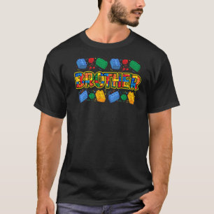 T-shirt Brother Brick Builder Garçon Master Builder Blocs