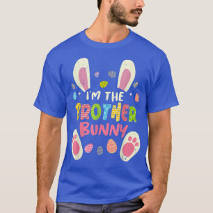 T-shirt Brother Easter Matching Family Party Bunny Face Co
